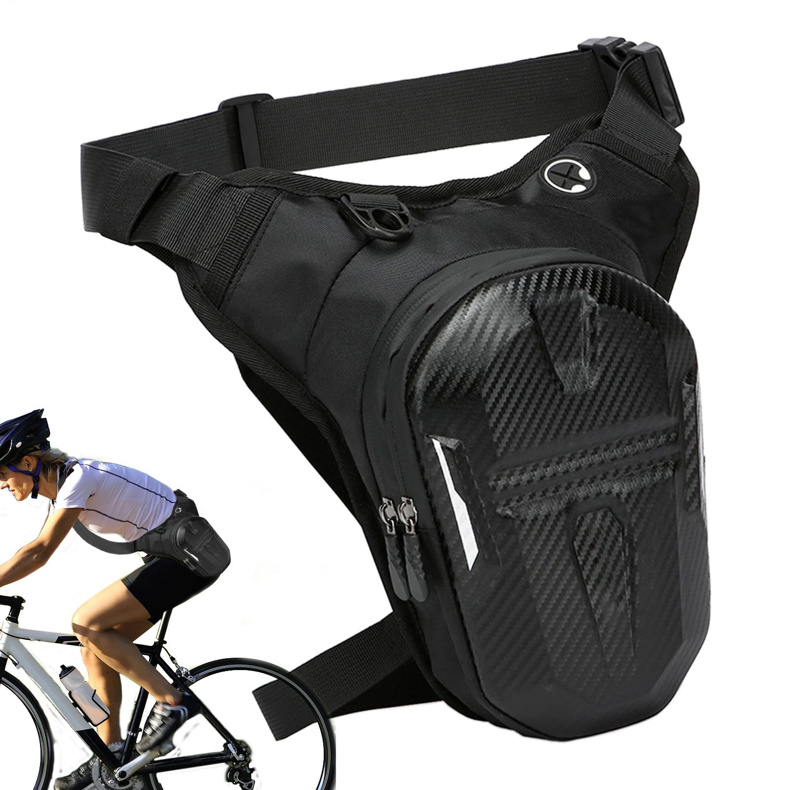 Sac banane étanche avec sangle de jambe pour moto - 8