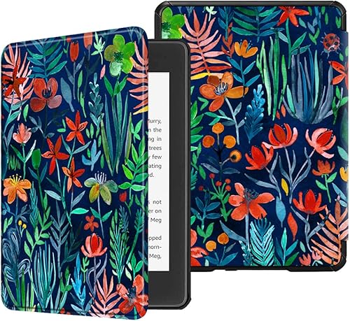 Miniatura 13 de Fintie - Funda delgada para Kindle Paperwhite (décima generación del 2018), piel sintética ligera prémium con función automática de apagar y Galaxia