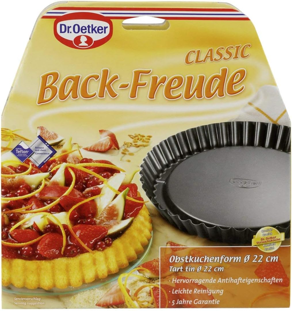 Dr.Oetker "Back-Freude" Pie Pan, O8.66", Black