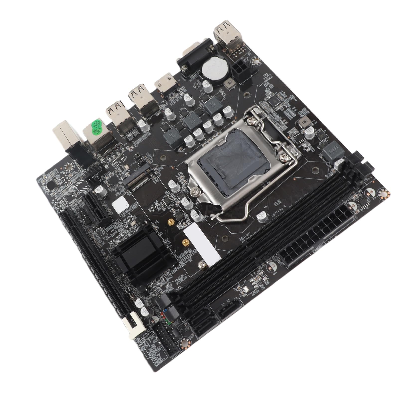 Placa Base para Juegos LGA 1155 2nd WiFi para PC de Escritorio, H61 6 USB2.0 DDR3 M.2 NVMe NGFF 100Mbps LAN Micro ATX Placa Base para LGA1155 Socket I3 I5 I7, Proceso de