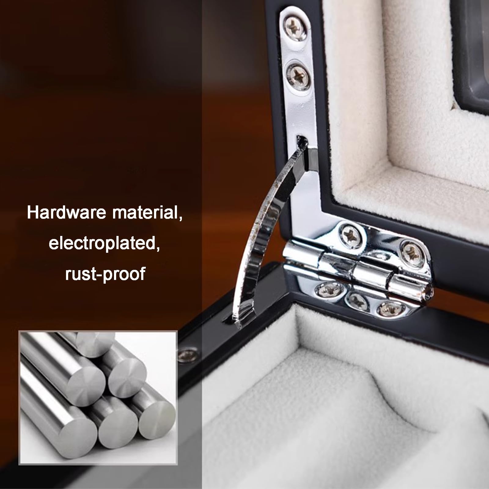 Vitrina de almacenamiento para 28 bolígrafos, caja expositora de bolígrafos de madera de 3 capas, con almacenamiento de botellas de tinta, ventana de vidrio, para almacenamiento de plumas estilográfic