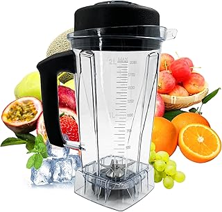 Vitamix 交換用ピッチャー 64オンス、5000 5200 5500 6300 7500 Pro200 500 750 Vita-Prep ECT vm0101 vm0102 vm0103 E310 320の交換用。 Vitamix ブレンダー コンテナカップ、3年保証