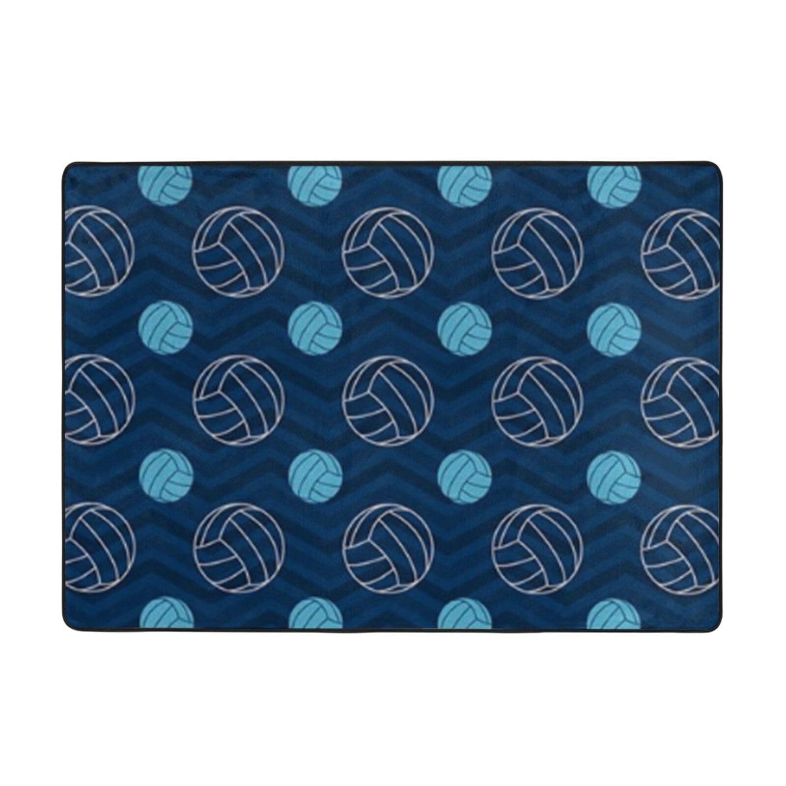 Tapis de volleyball en peluche douce lavable grand format pour chambre