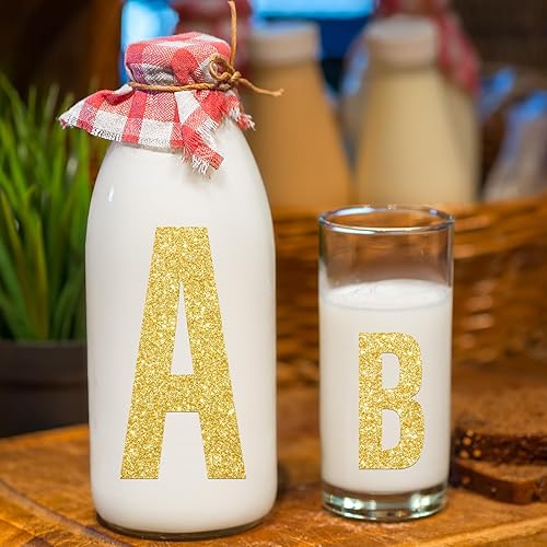 Miniatura 5 de Gersoniel 8 hojas de letras autoadhesivas adhesivas en vinilo, letras mayúsculas, letras del alfabeto, letras adhesivas para decoración de Navidad