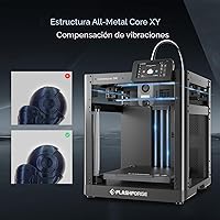 Vista 8 de FLASHFORGE Adventurer 5M Impresora 3D con Nivelación Automática Completa, Impresión de Alta Velocidad Máxima de 600mm/s, Extrusora Directa de 280°C