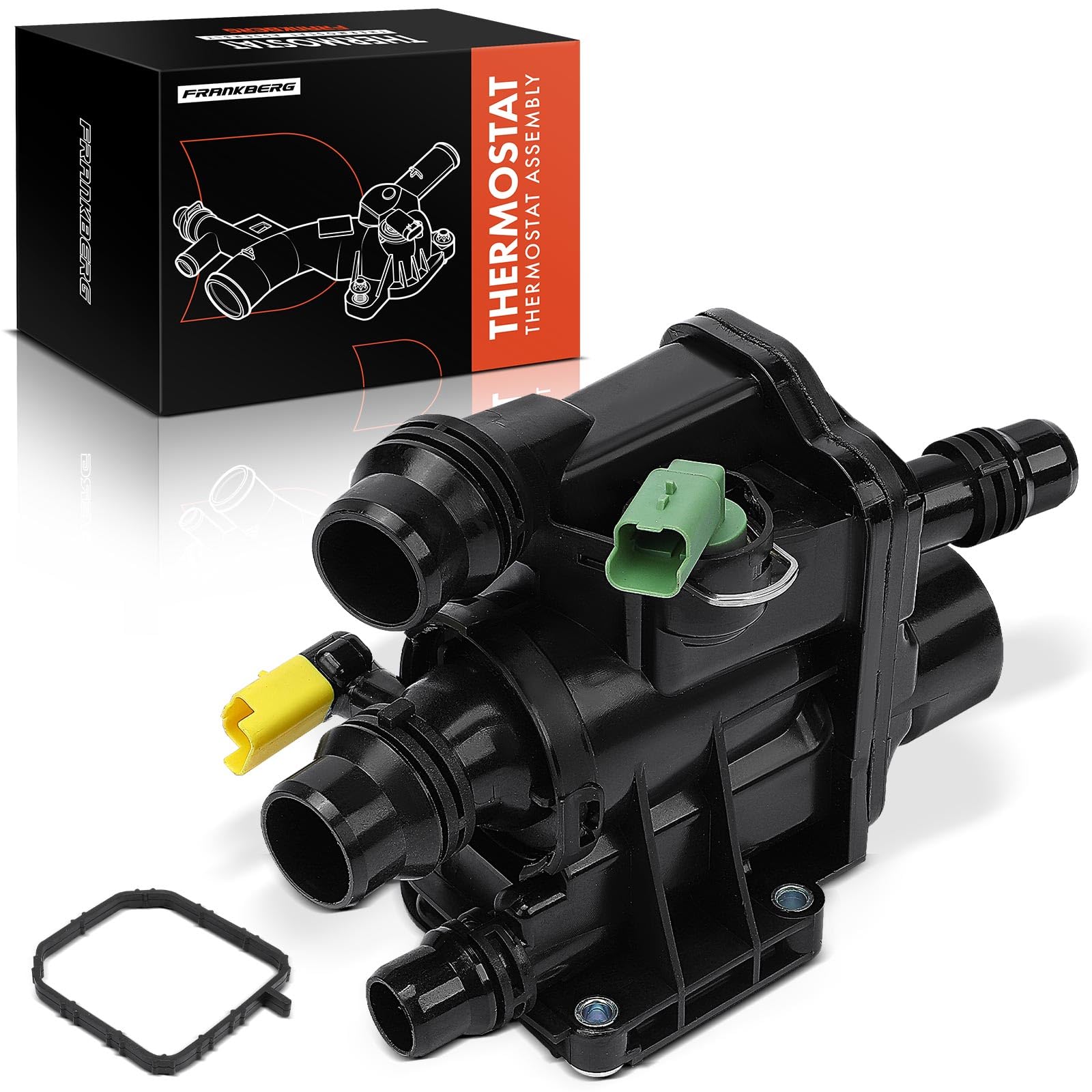 Frankberg Thermostat à essence 9807198480 | Compatible avec: C4 II NC, C3 Aircross II 2C 2R, 308 II L3 LB LH LP LW, 3008 Van MC MJ MR, 2008 I CU