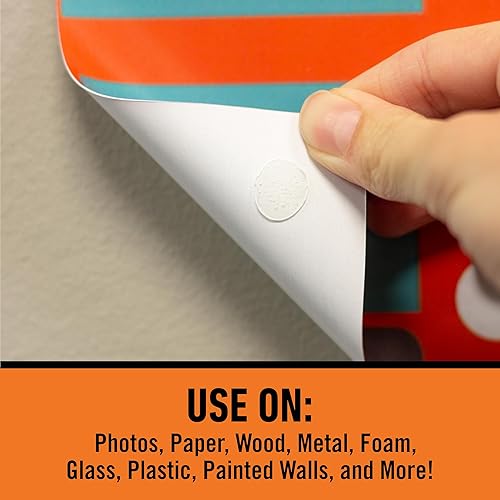 Miniatura 3 de Gorilla Puntos adhesivos permanentes, de doble cara, 150 piezas, 0.5 pulgadas de diámetro, transparente, (paquete de 3)