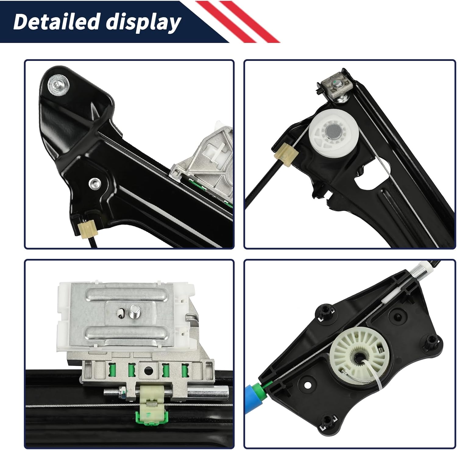 8W8837461 Power Window Regulator Front Left Driver Side Glass Lifter Compatible with Audi A5 RS5 S5 Sportback 2018-2025 Replace 8W8-837-461