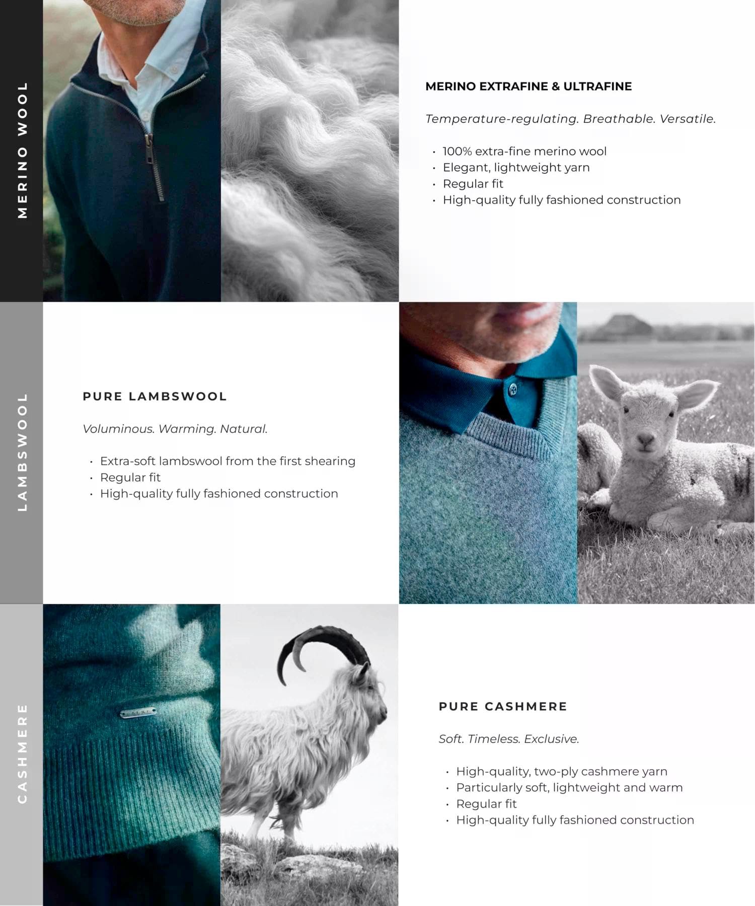FALKE Uomo Basic New Merino Zip Maglione Cardigan Classico Morbido Elegante per Il Lavoro e Il Tempo Libero Traspirante Regolazione climatica antiodore Lana Vergine 1 Pezzo