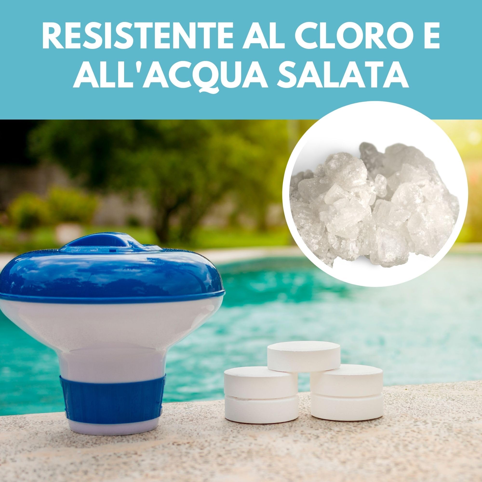 Amapool Set bypass piscina 12 pezzi I Set per sistema di riscaldamento piscina e filtro a sabbia I Valvola a 3 vie piscina I Set di collegamento piscina