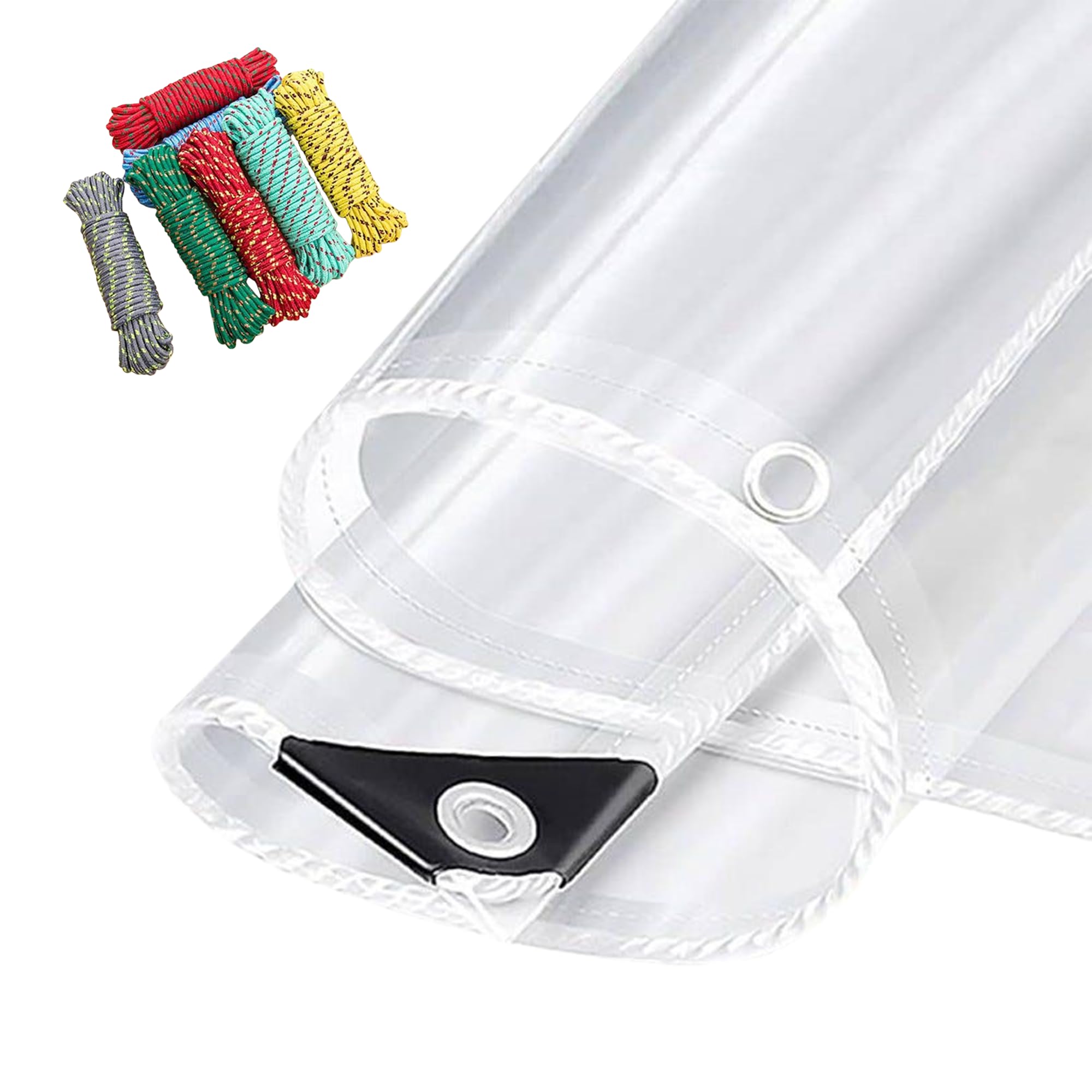 Lona transparente anti heladas PVC 130 x 210 cm detiene el viento y frío en terraza y gazebo