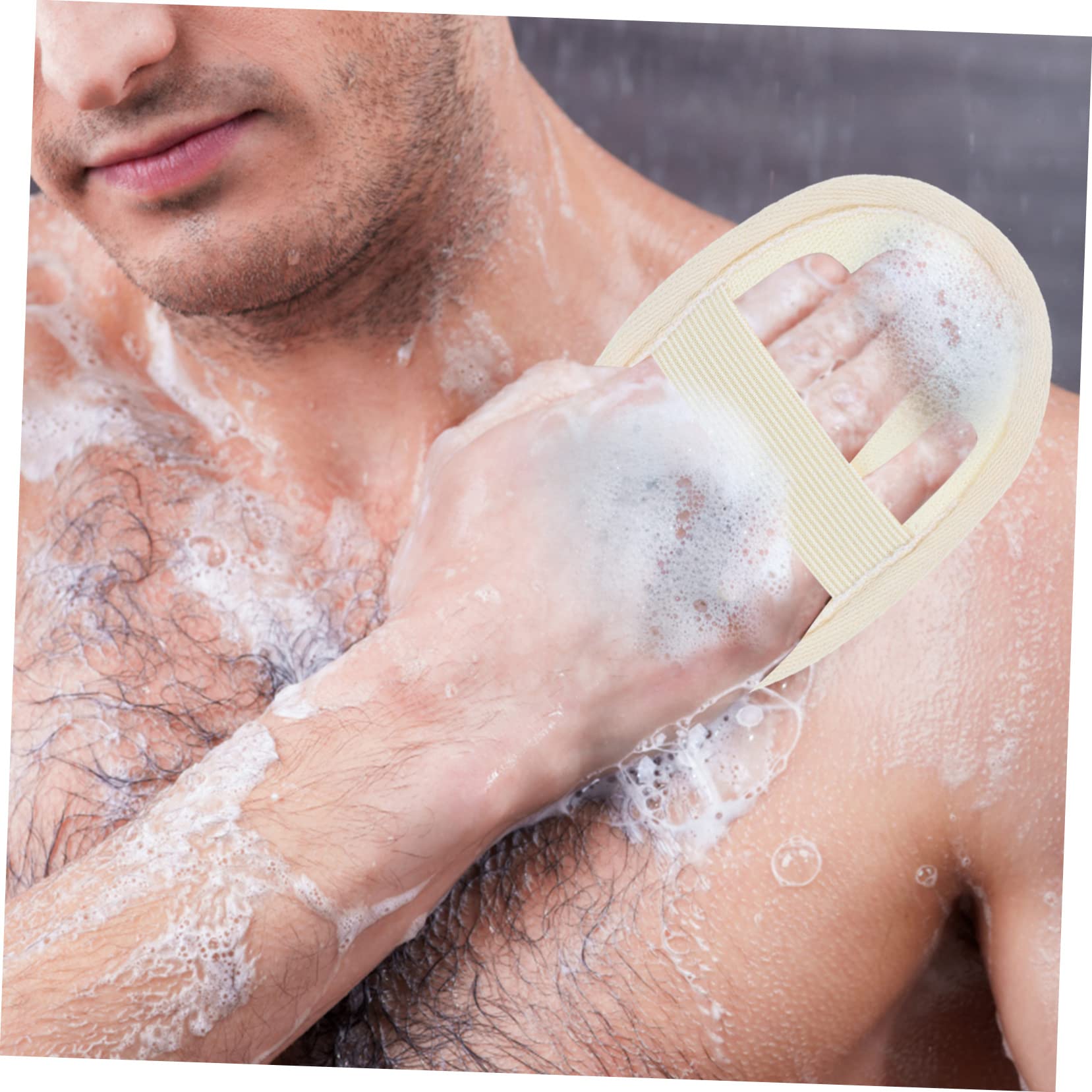 FRCOLOR 12 toallas de baño de luffa, esponja de baño para el cuerpo, esponja de baño de aire para el cuerpo, esponjas faciales para hombre, exfoliante de espalda, bola de baño, poliéster, algodón,