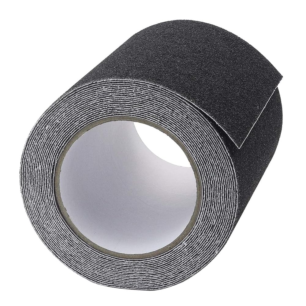 Ruban de traction antidérapant de 15,2 cm x 10,9 m - Pour extérieur - Adhésif abrasif à haute adhérence - Pour intérieur et extérieur - Noir