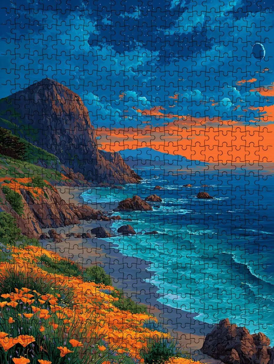 Puzzle de 2000 para Adultos, El Atardecer del OcéAno, Clásicos YHPGL7-302