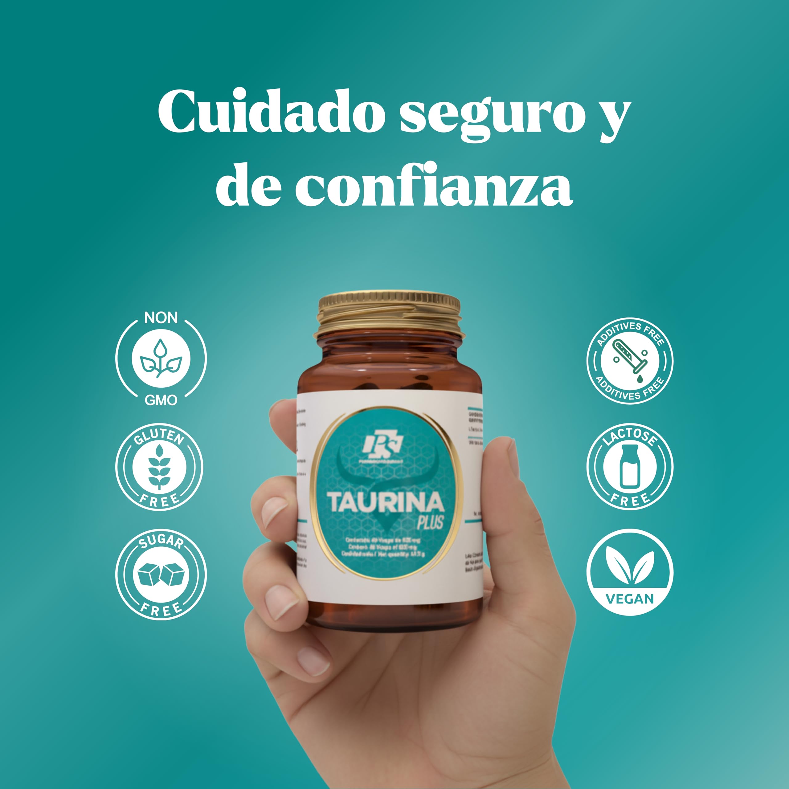 PS Taurina Plus PACK 3x2 - L-Taurina 2000 mg por Dosis Diaria (500 mg por Cápsula), Aminoácido Deportivo para Rendimiento Físico y Energía | 180 Cápsulas Vegetales