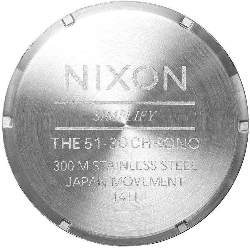 NIXON 51-30 Chrono A083 - 300m Water Resistant Men's Analog Fashion Watch (51mm Watch Face, 25mm Stainless Steel Band)