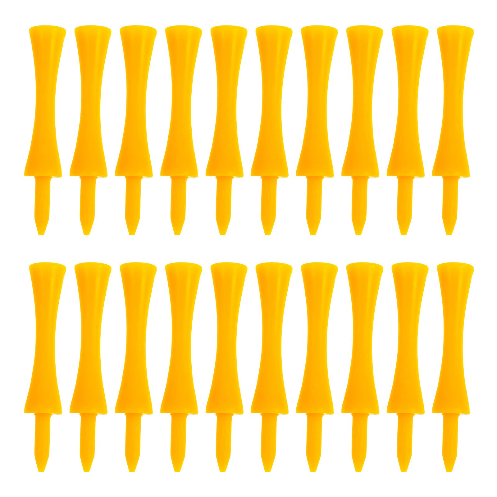 MUXSAM Golf Tees Unbreakable Step Down Plastic Castle Tees, 100-Pack Colored Bulk, Tee Size-1 1/4"/31mm, Long Short Color Pack for Practice Men Women