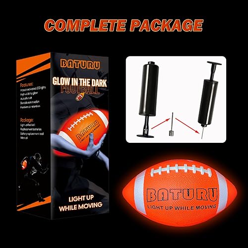 Miniatura 6 de Pelotas de fútbol iluminadas, juguetes que brillan en la oscuridad, Junior NO 6  Regalos de cumpleaños para niños, adolescentes y jóvenes de 8, 9,