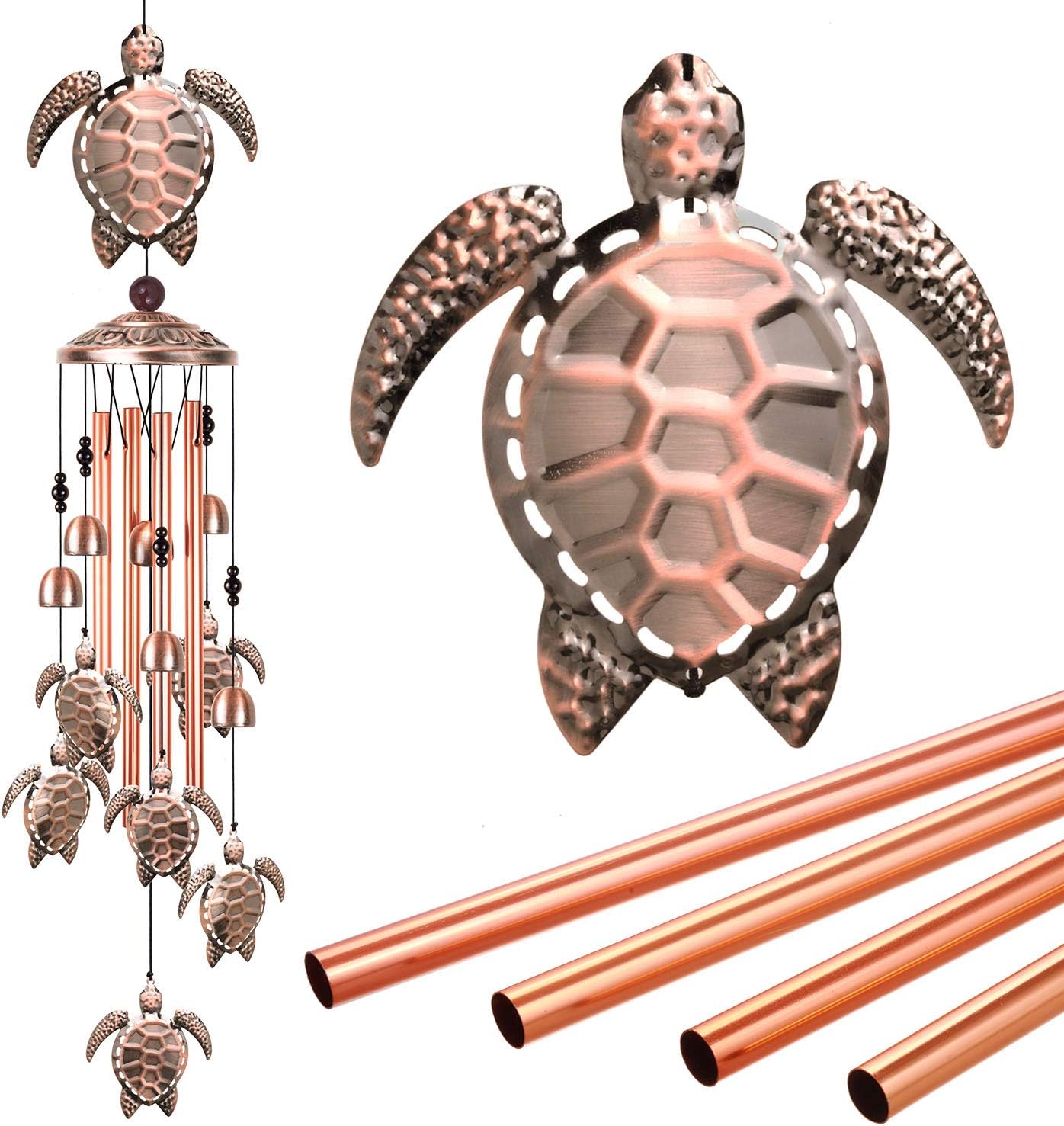 Outdoor Sea Turtle Wind Chimes Decor, Memorial Gifts/Sympathy Wind Chime, Mobile Sea Turtle Wind Bell, Wind Catcher, Turtle Wind Chimes for Home, Yard, Patio, Garden Decoration, Festival Gift for Mom
