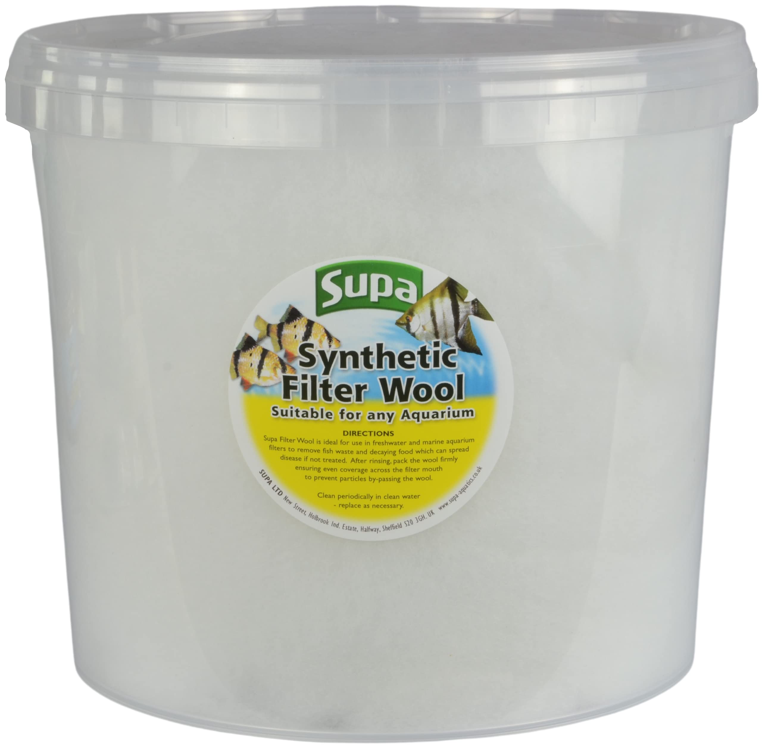 Supa Aquarium Filter Wool 3 Litre, Synthetic Material That Is Ideal For Removing Waste Particles In Both Fish Tanks And Pond Filtration Systems,