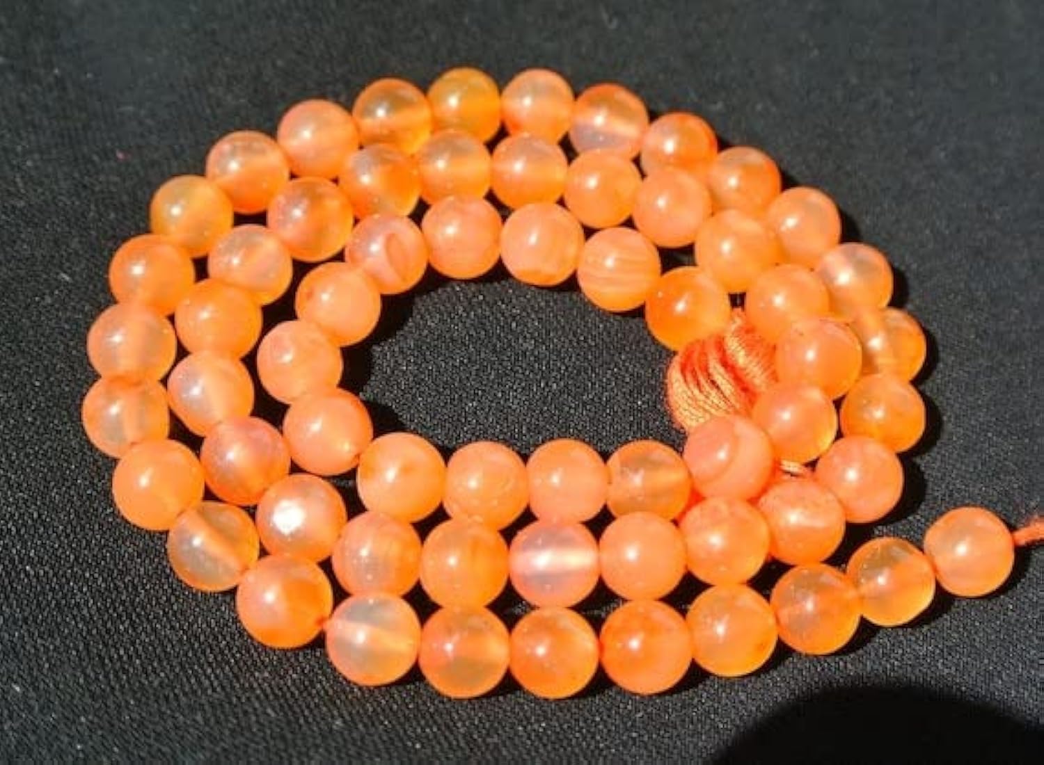 Trouver des perles de cornaline 7-8mm LKBEADS lisses pour réparer un collier