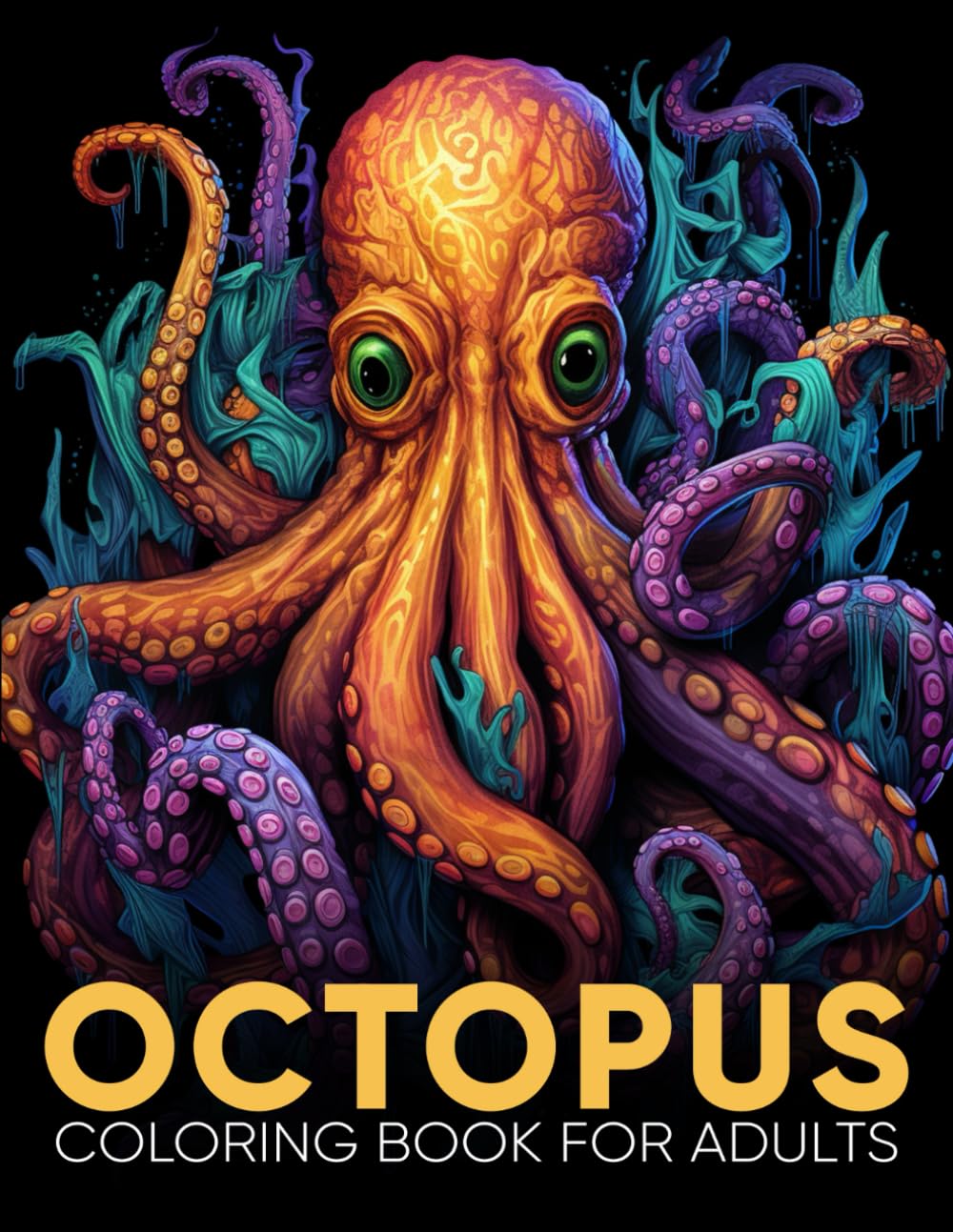 Octopus Coloring Book for Adults: An Adult Coloring Book with 50 Intricate Octopus Designs for Relaxation, Stress Relief, and Underwater Imagination