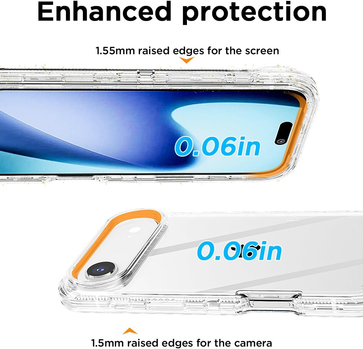 AICase for iPhone 17 AIR Case Clear 3 in 1 Heavy Duty Drop Protection Full Body Rugged Shockproof/Dust Proof Triple Layer Transparent Military Protective Tough Durable Cover for iPhone 17 AIR 6.7"_1 - Image 4