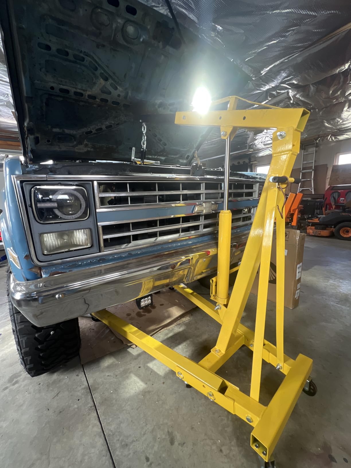 $30/mo - Finance 2 Ton Hydraulic Engine Hoist Crane, Folding Heavy-Duty ...