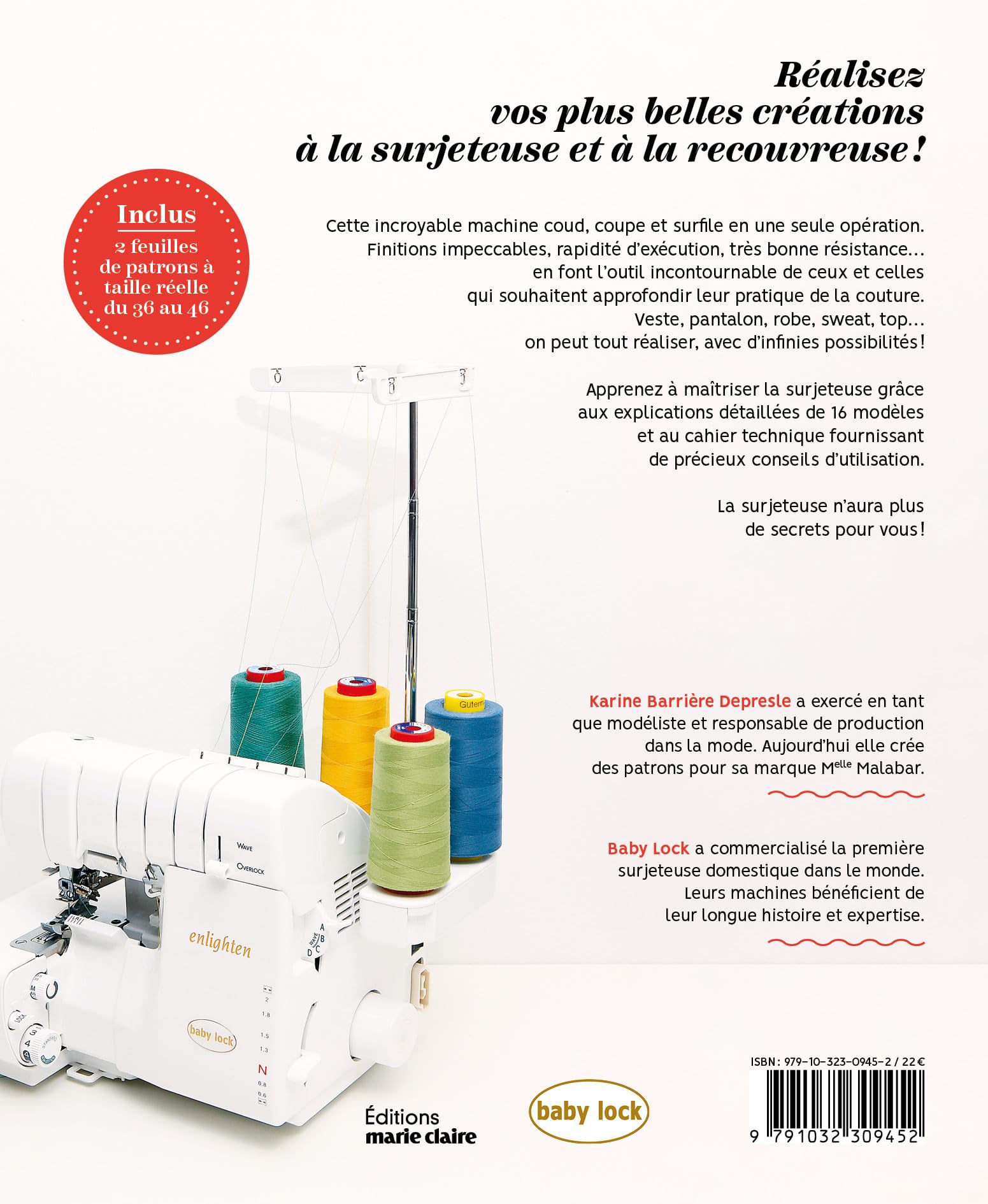 Je couds à la surjeteuse et à la recouvreuse: 16 modèles et techniques de base en photos