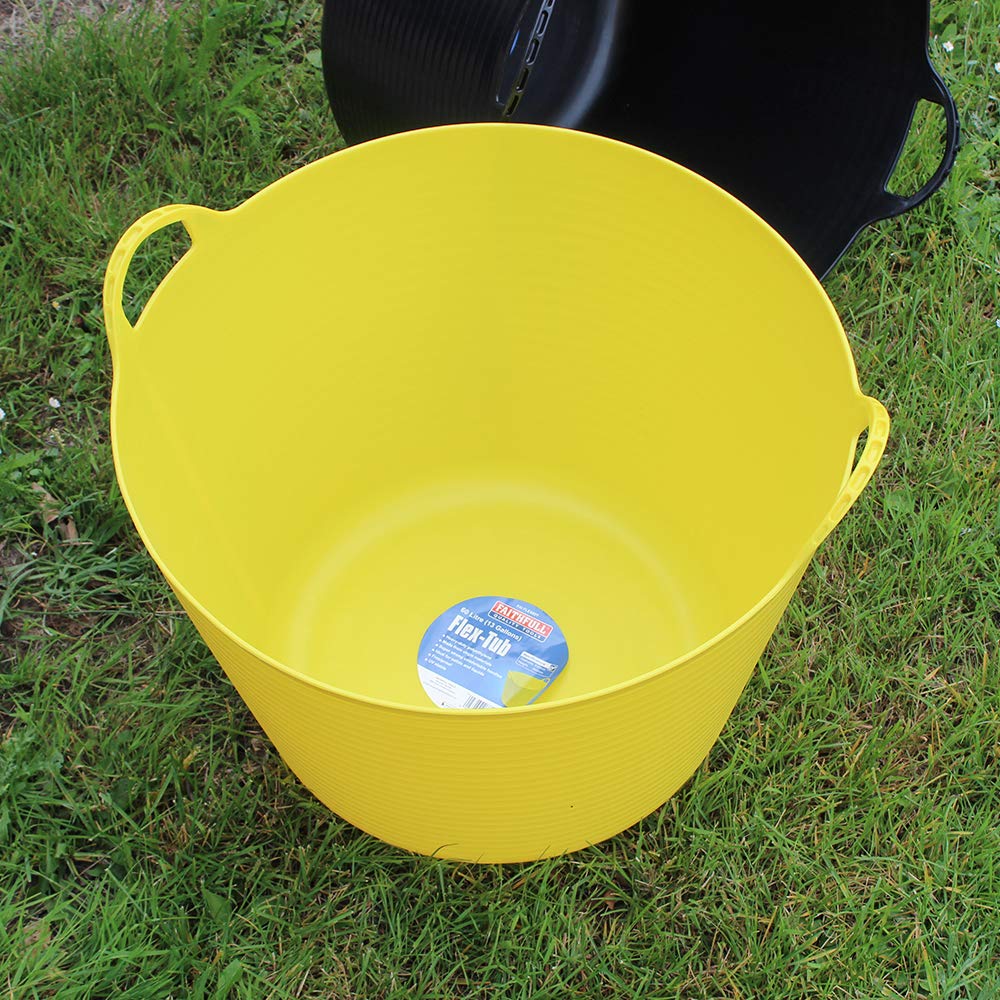 Faithfull Flex Tub 60 Liter - Gelb, Polyethylen (PE), Hardware Tubing, Tool Box, 1309 Gramm, 1 Stück, Gelb, Hardwarekomponenten