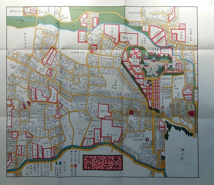 江戸切絵図【小石川】尾張屋清七 古地図 江戸切絵図【小石川】尾張屋清七 古地図 江戸切絵図【小石川】尾張屋