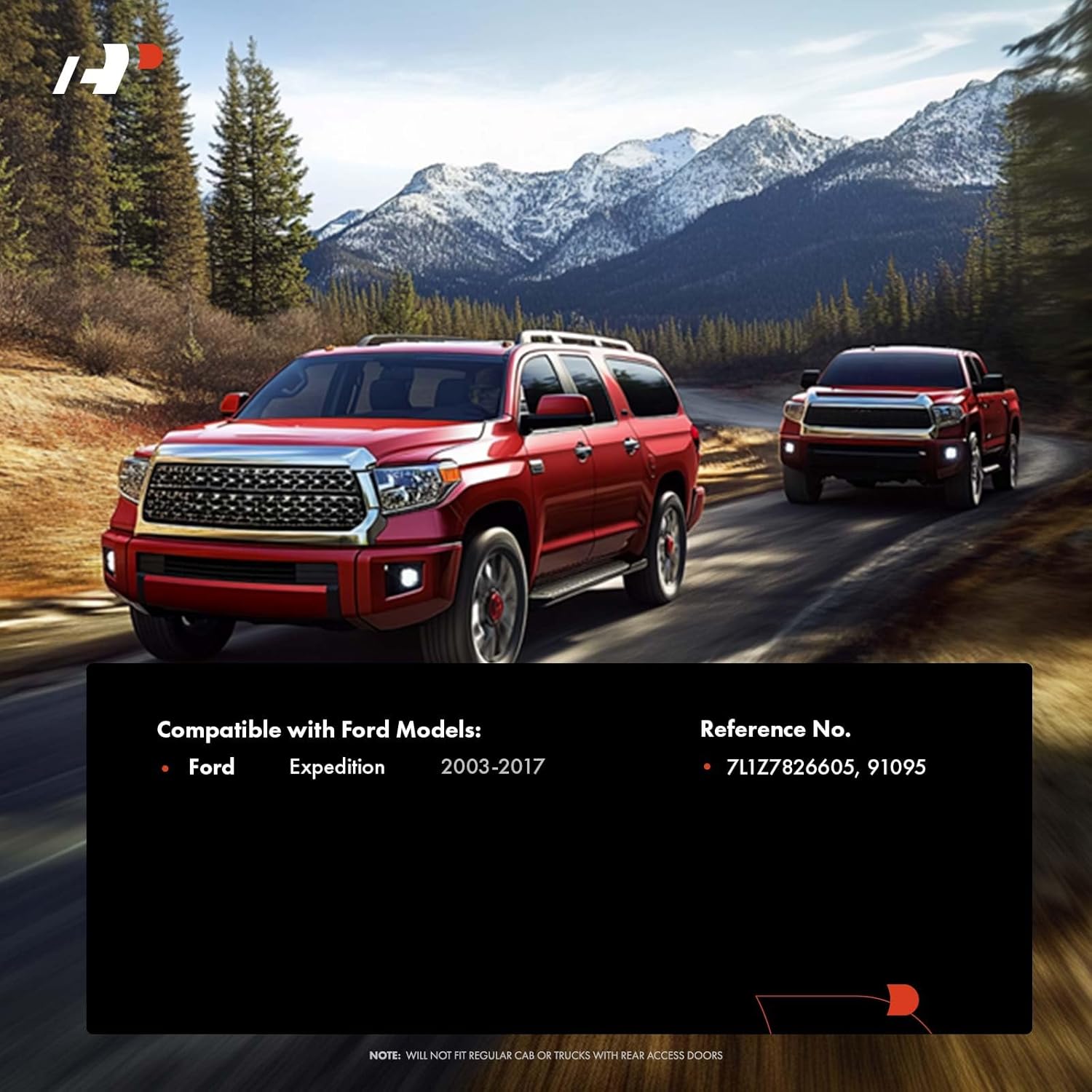 A-Premium Rear Left Driver Side Exterior Door Handle Compatible with Ford Expedition 2003-2017, Silver