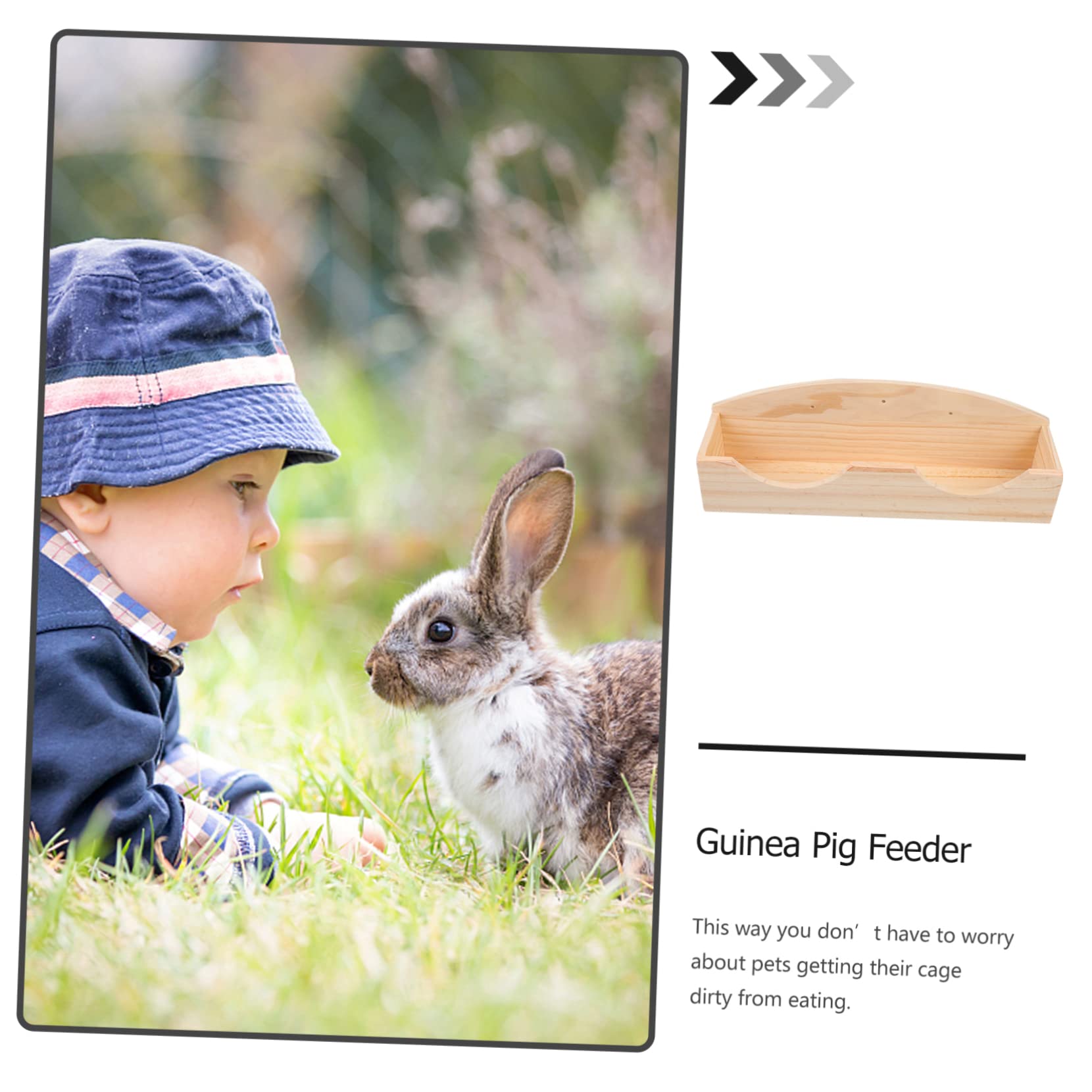 minkissy Futterständer in Khaki Holz für Kaninchen und Meerschweinchen Kaninchen Grasfutterspender mit Abfallreduzierung und Stabilem Halter für Käfige