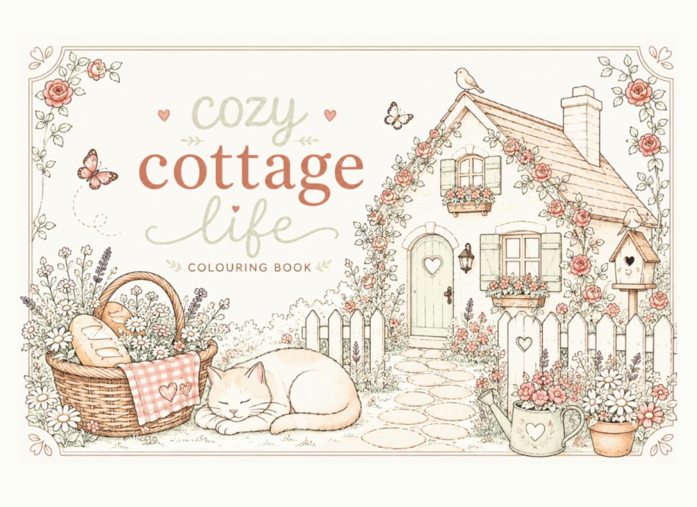 COZY COTTAGE LIFE: A Peaceful Escape into Cottage Living Filled with Flower, Cats, Bread and Cozy Corners
