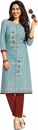 Miraan Womens Cotton Printed Readymade Kurti