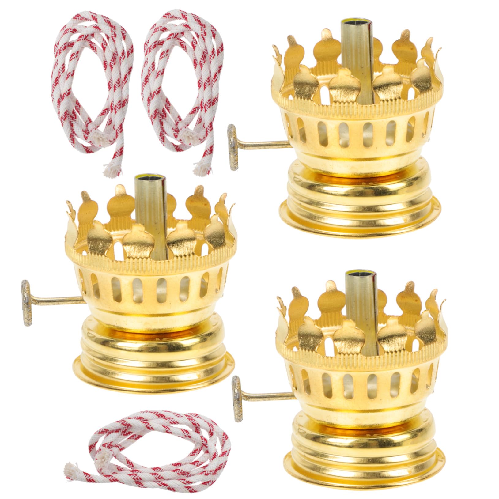 Levemolo Kerosene Lamp Flame Adjust Tool 3pcs Set for Vintage Oil Lamps Parts Random Color