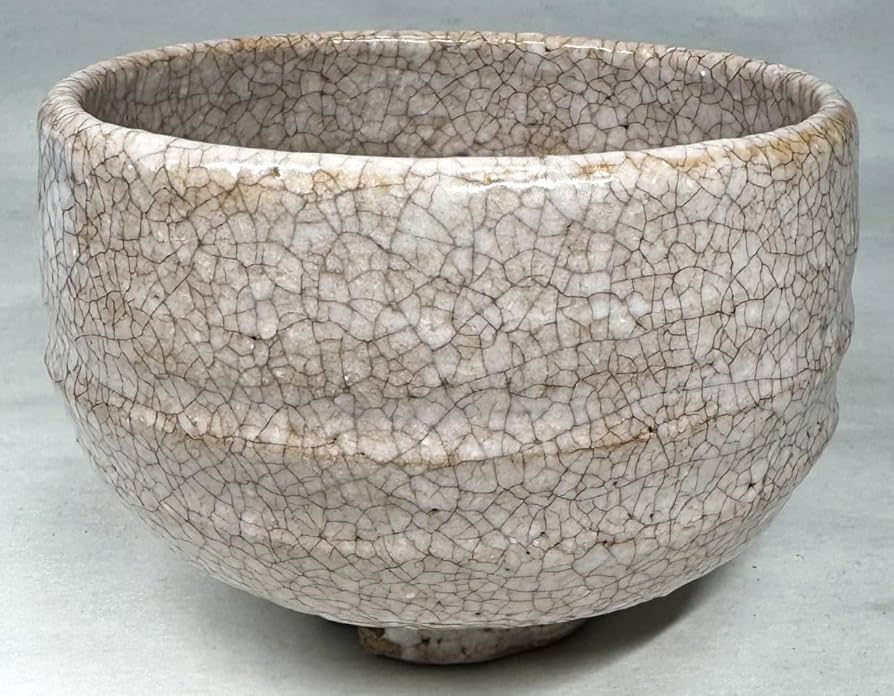 ハギヤキ　萩焼　末岡陶五郎　茶碗　茶道具 木箱付き ハギヤキ萩焼末岡陶五郎茶碗茶道具 木箱付き
