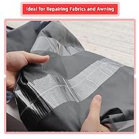 Vista 7 de Birllaid Cinta de reparación de toldo RV de 39 pies para carpa, cubiertas de barcos, cinta de reparación de vela, impermeable, resistente