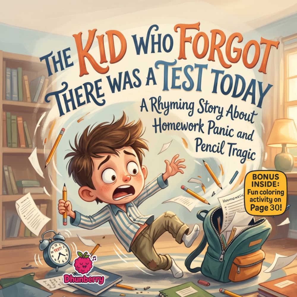 The Kid Who Forgot There Was a Test Today: A Rhyming Story About Homework Panic and Pencil Tragic