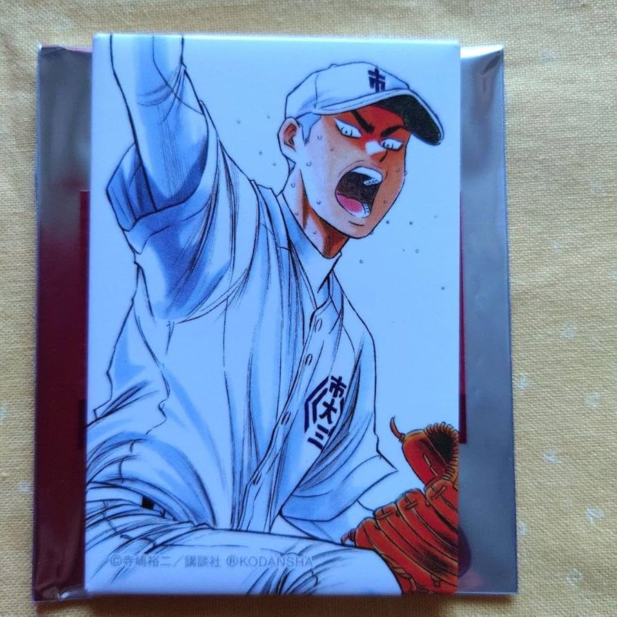 ダイヤのA 原作 スクエア 缶バッジ Amazon | ダイヤのa マルイ スクエア缶バッジ 天久光聖 | バッジ