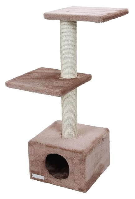 Foto 2 de 4 de Kerbl Pet Rascador Venus Sweet, Beige/Gris, 30 x 30 x 85 cm