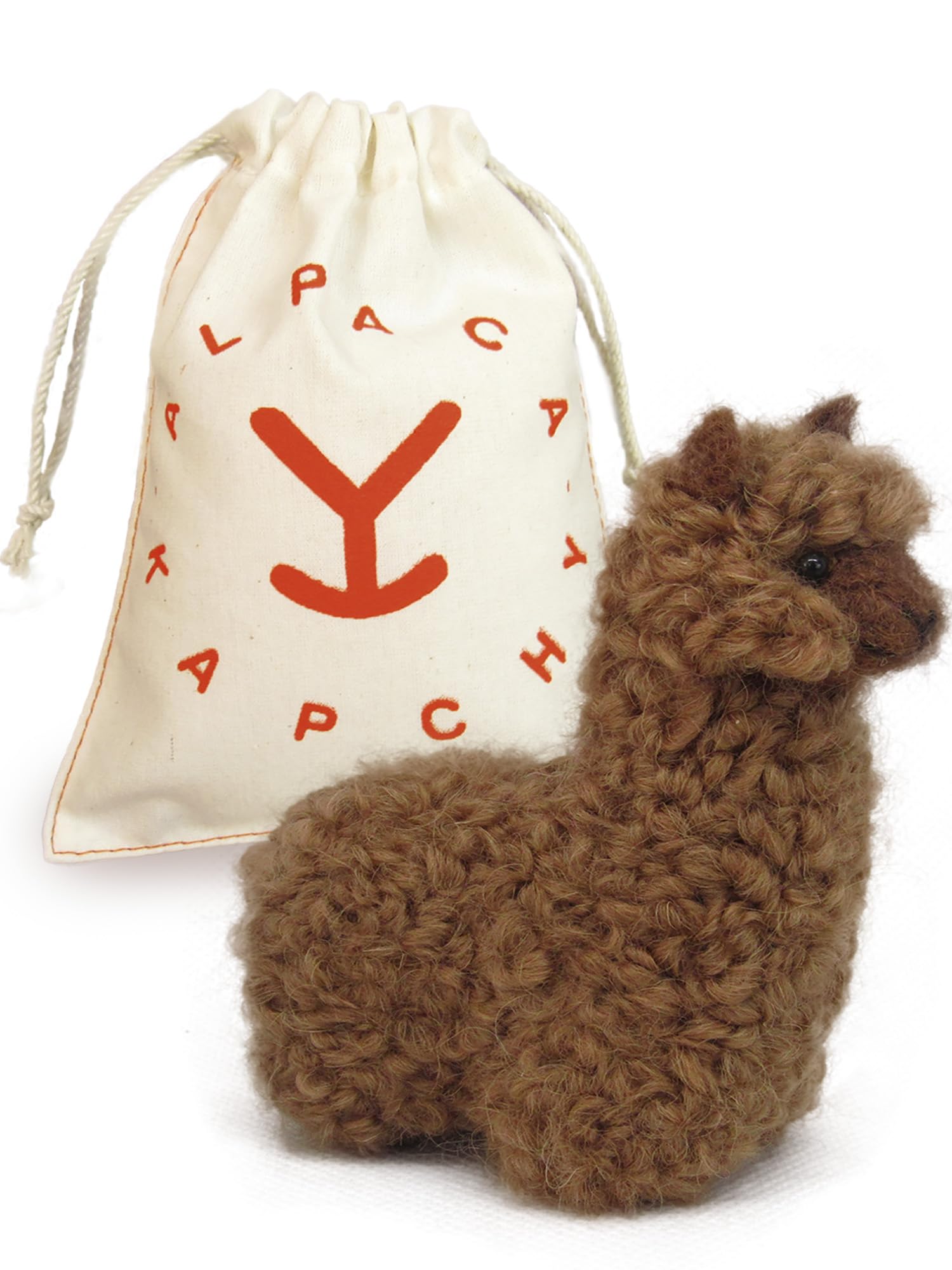 Felted Alpaca Ornament made 100% of Baby Alpaca Wool || Handcrafted Lifelike Animal Figure || Handmade Alpaca Decoration crafted by Peruvian Artisans