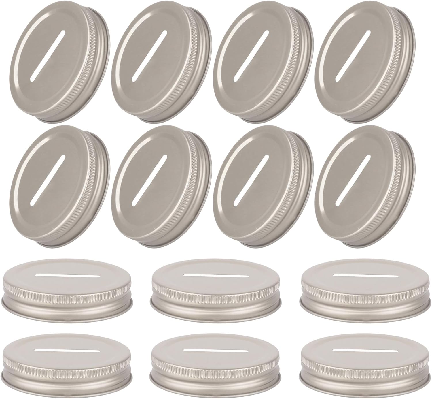 EOPER 20 Packs Coin Slot Piggy Bank Lids Reusable Metal