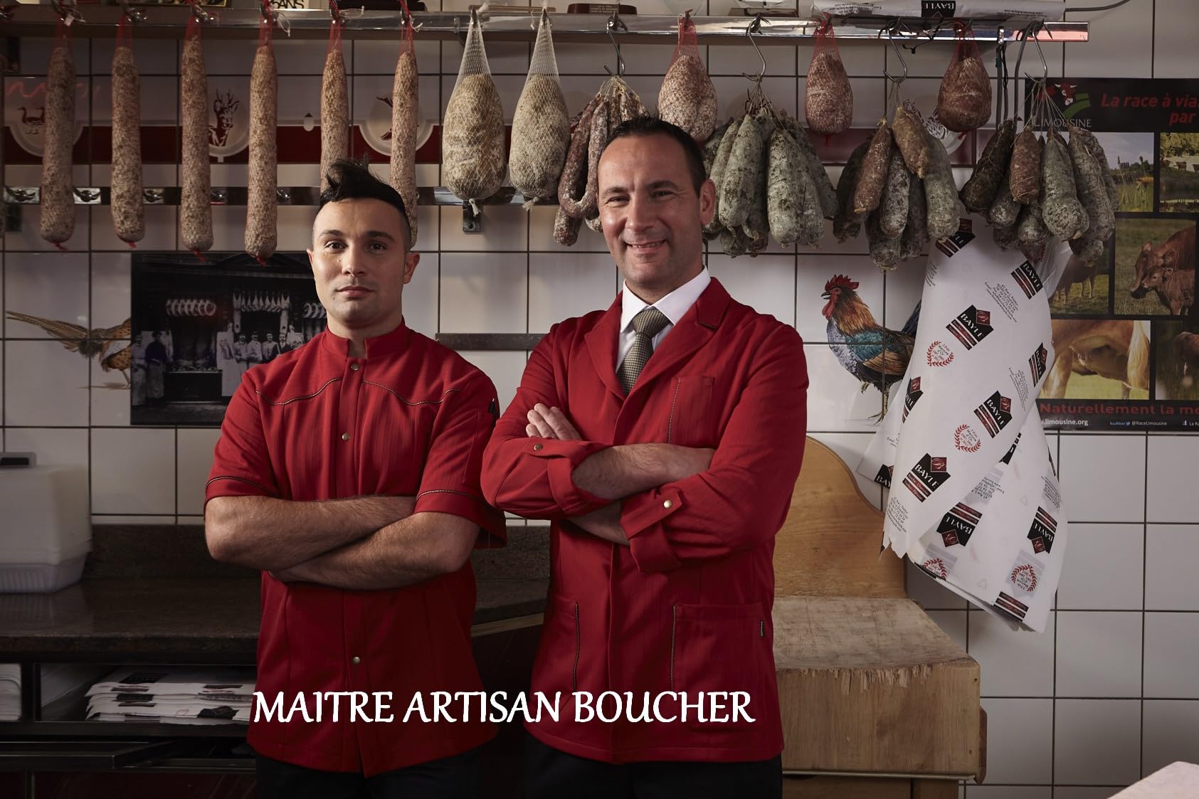 Saucisson sec de campagne Artisanal - Porc Francais - Sélectionné par vos Champions du Monde de Boucherie - 1 pièce 350g - Panier Gourmand Charcuterie - Idée Cadeau apéro