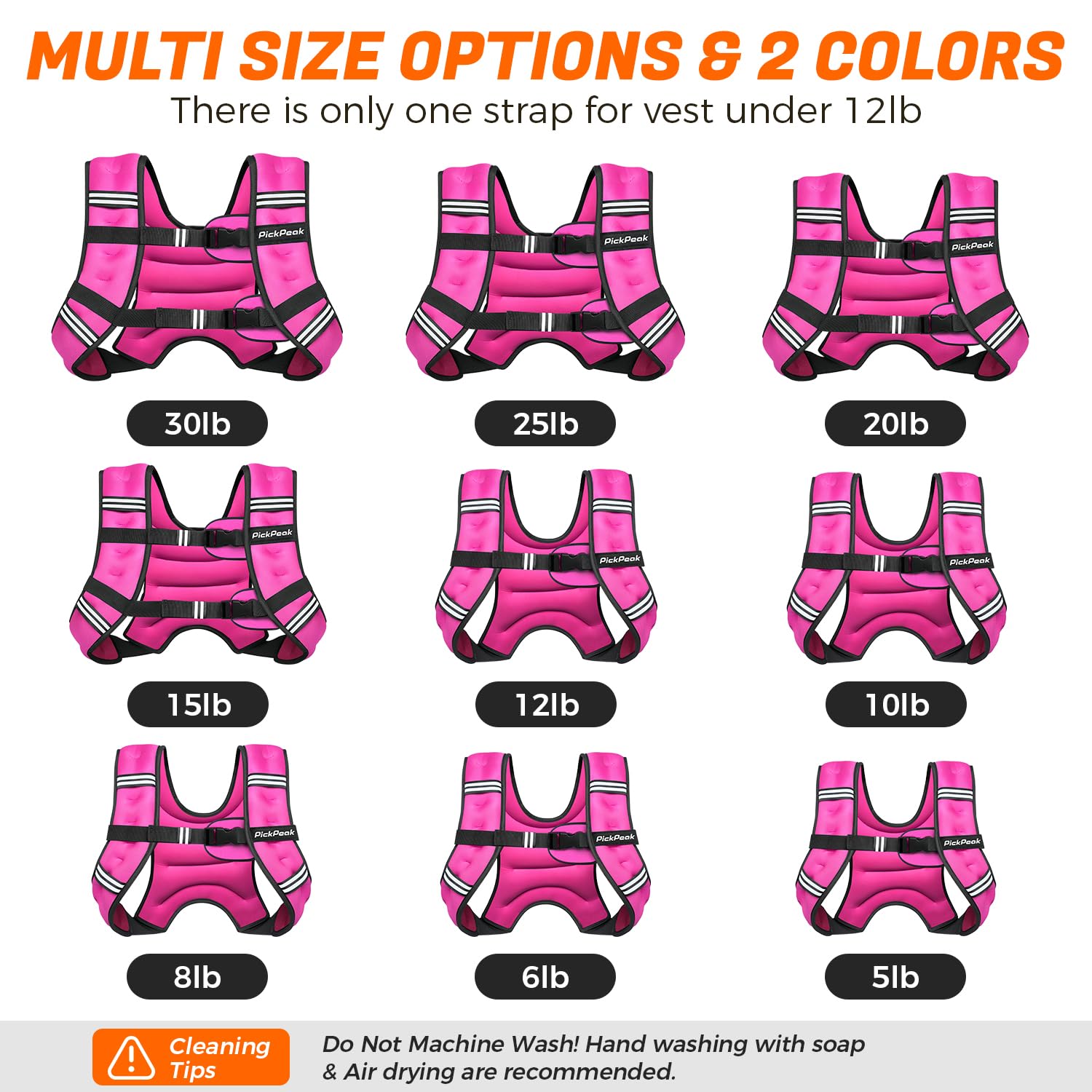 Gewichtsweste für Damen und Herren, 2,3 kg/2,7 kg/3,6 kg/5,4 kg/6,8 kg/9,1 kg/11,3 kg/13,6 kg, Gewichtsweste zum Gehen, Krafttraining, Gewichtsweste mit verstellbarer Schnalle, abnehmbare