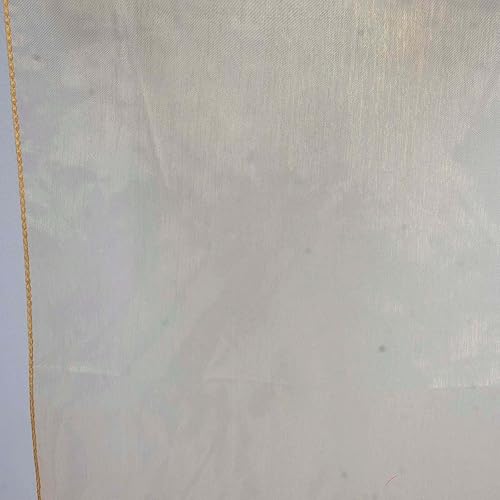 Miniatura 3 de Efavormart - Mantel cuadrado de organza dorada de 72 x 72 pulgadas, para bodas, fiestas, eventos, banquetes