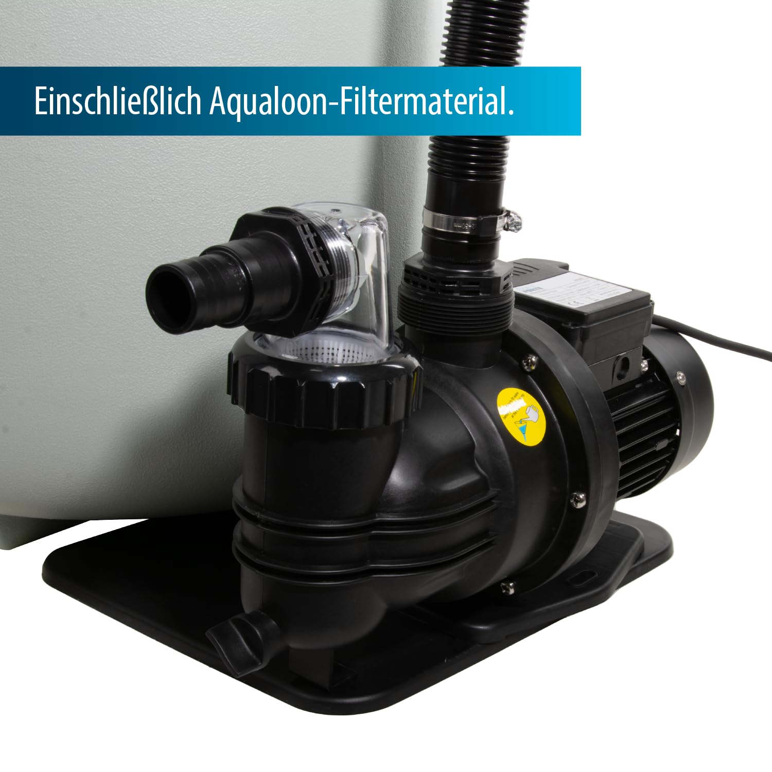 AquaForte Zestaw filtrów piaskowych SQ460-Super do basenu, 60 m³, pompa 10 m³/h, 550 W