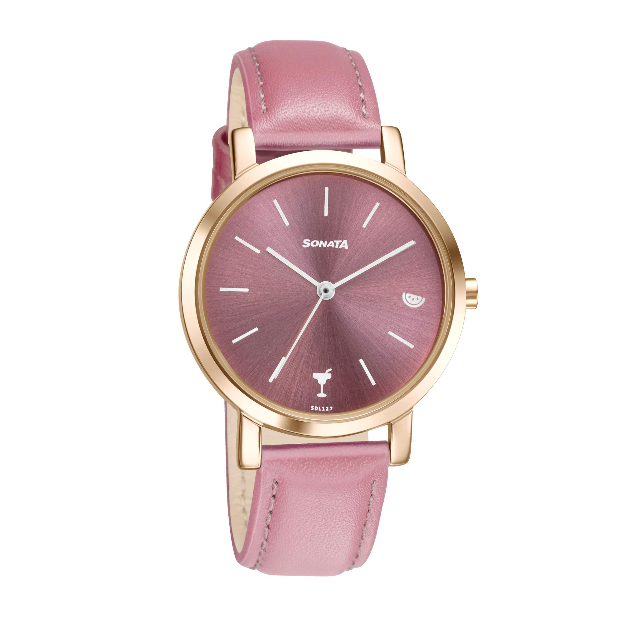 Sonata Play Pink Dial Women Watch With Leather Strap-NR8164WL03 (B08P4Q8VZD) Amazon Price History, Amazon Price Tracker