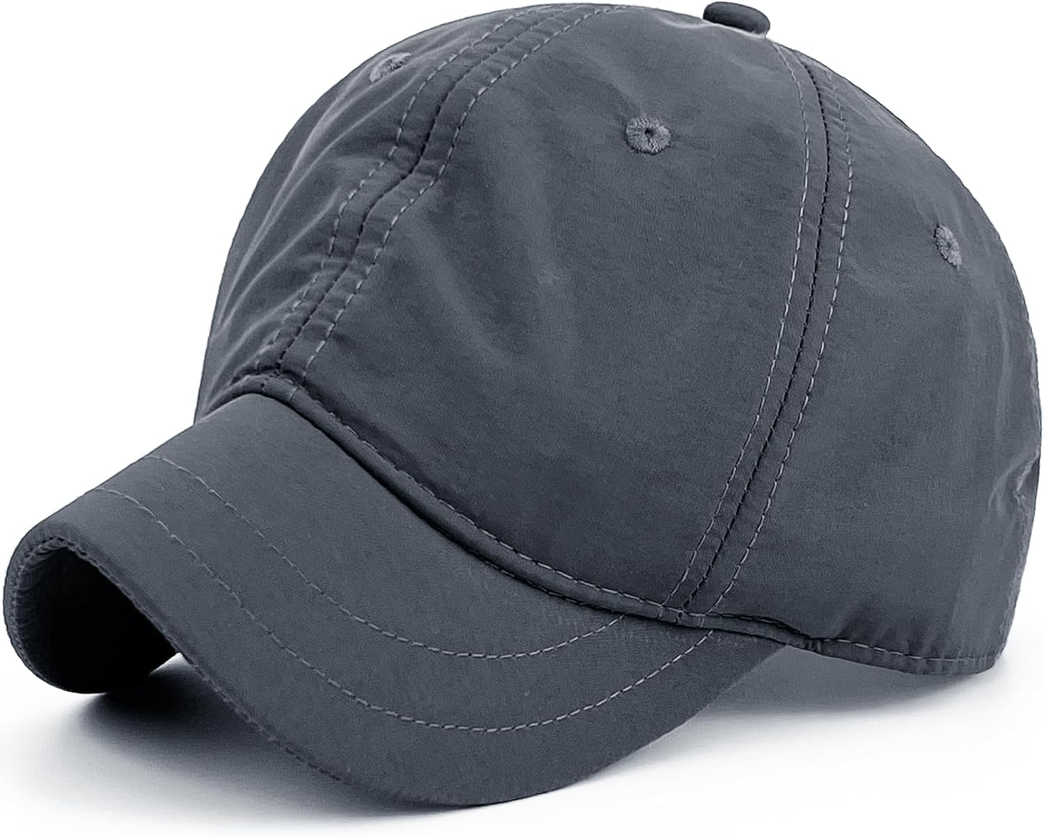 Water Resistant Womens Short Bill Hats Short Brim Hats for Men Running Small Brim Baseball Caps for Ladies