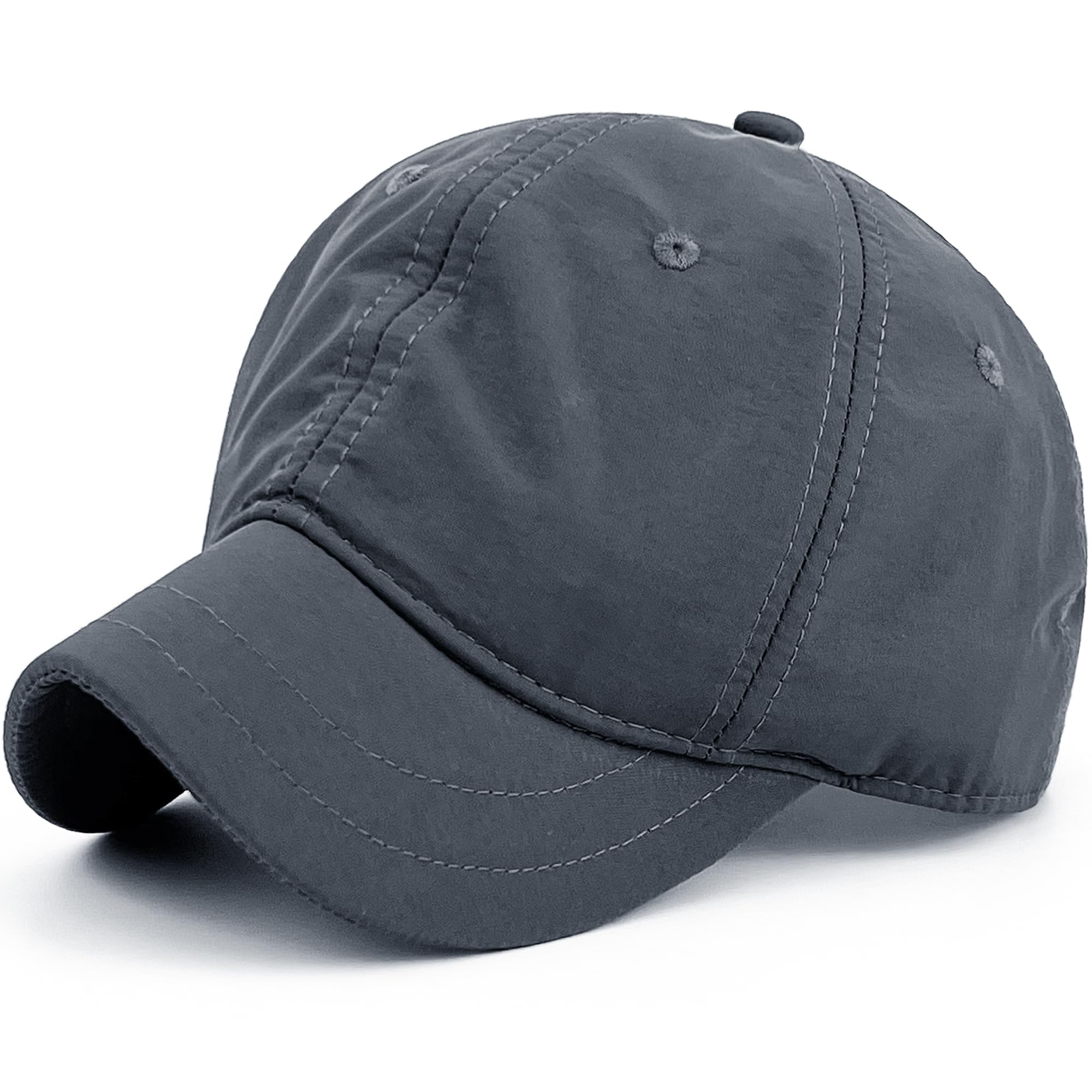 Masktide Water Resistant Womens Short Bill Hats Short Brim Hats for Men Running Small Brim Baseball Caps for Ladies